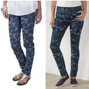 Soft Surroundings Camo Jeans Camouflage Hi Rise Size L